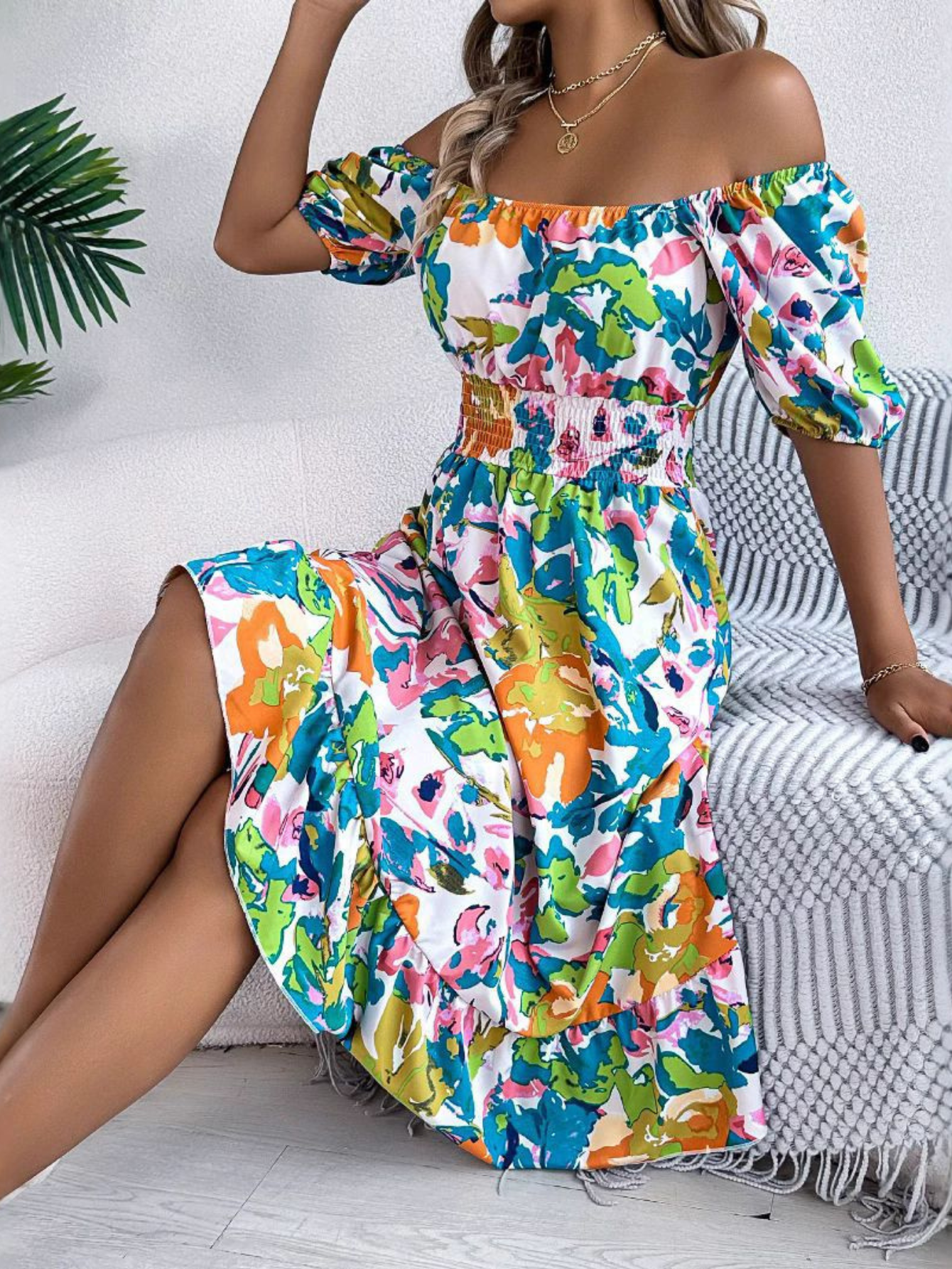 Women's Gradient Summer Maxi Dress — detail view