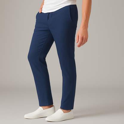Bastian Drawstring Linen Pants — side view