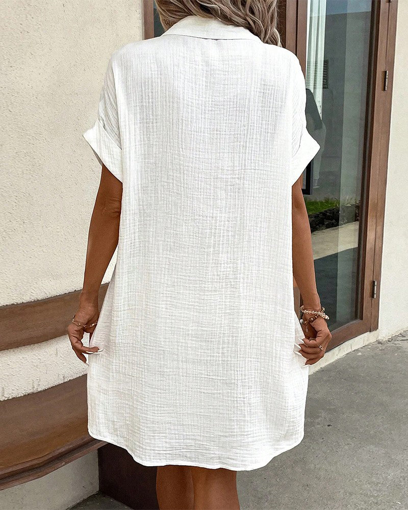 Women's Flowy Summer Midi Dress — side view