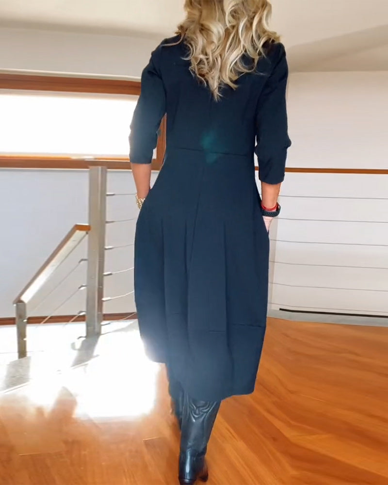 Women's Slimming Day-to-Night Maxi Dress — side view