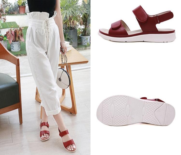 Orthopedic Adjustable Velcro Strap Sandals for Women
