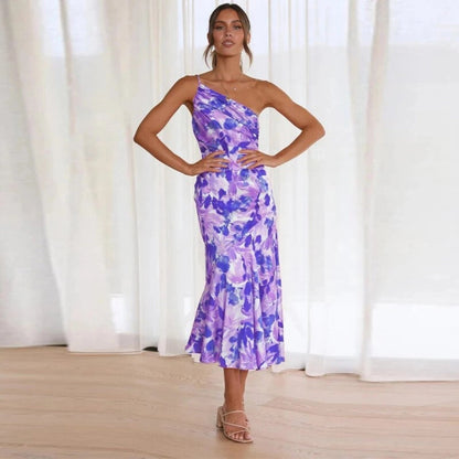 Women's Floral Summer Maxi Dress — side view