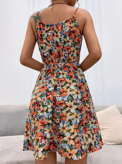 Women's Floral Summer Maxi Dress — detail view