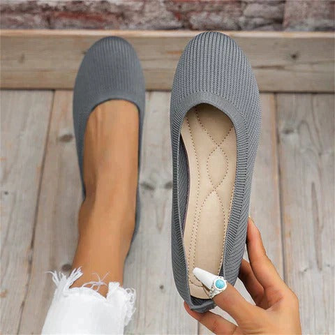 Women's Knit Slip-On Ballet Flats — detail view