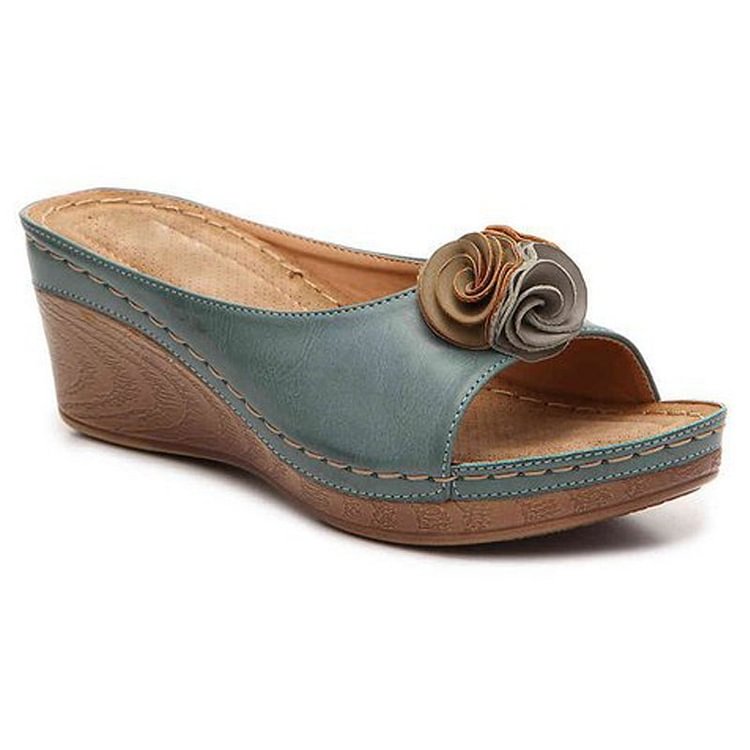 Women's Ergonomic Cushioned Wedge Sandals — detail view