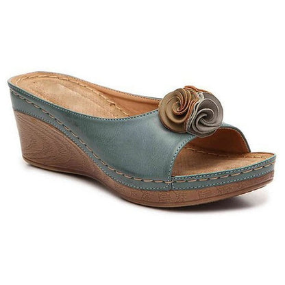 Women's Ergonomic Cushioned Wedge Sandals — detail view