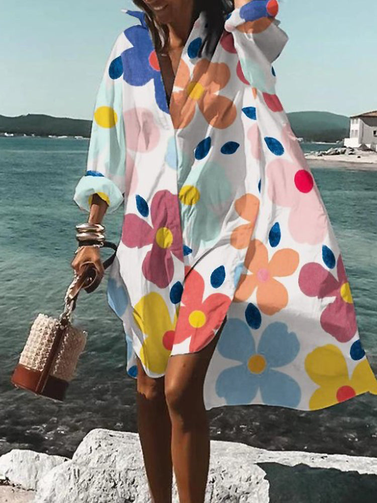 Women's Shirt Midi Dress — product view