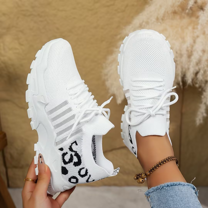 Chunky Mesh Lace-Up Sneakers for Women