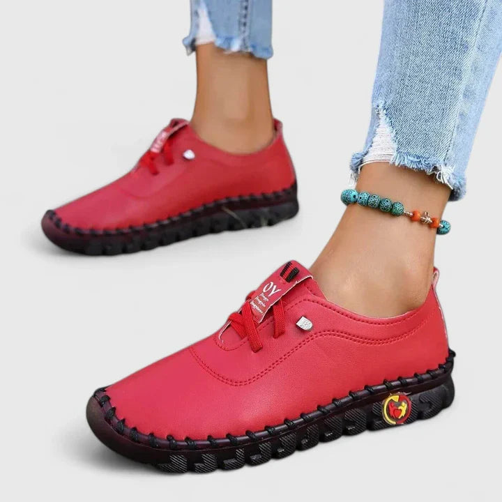 Women's Orthopedic Leather Shoes — side view