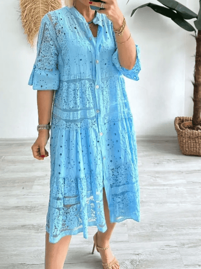 Women's Floral Summer Midi Dress — product view