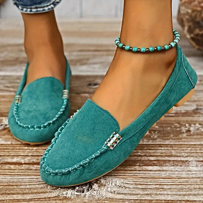 Suede Slip-On Loafers for Women