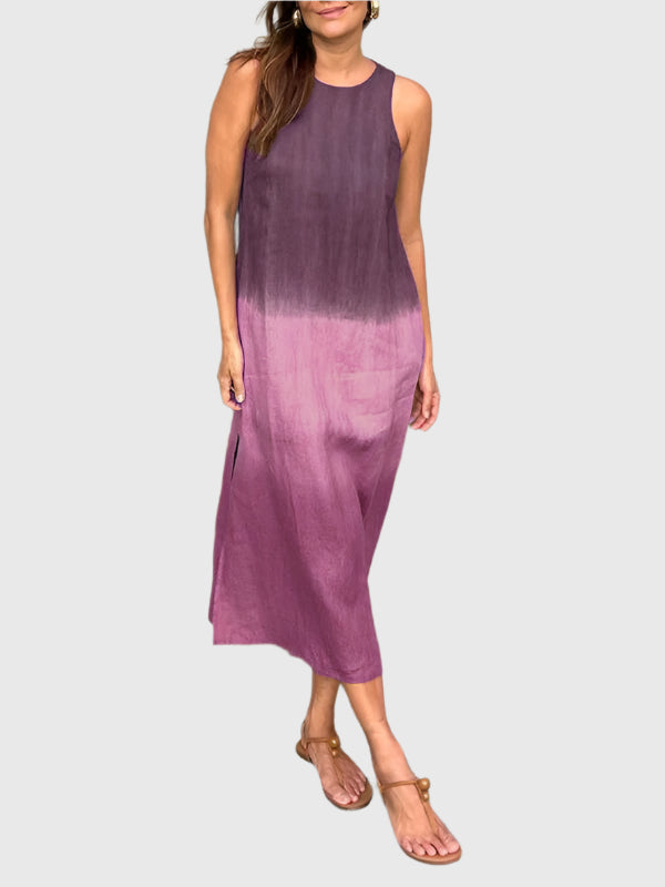 Women's Printed Casual Summer Midi Dress — detail view