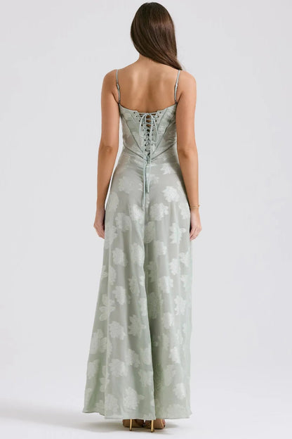 Women's Long Summer Evening Maxi Dress — detail view