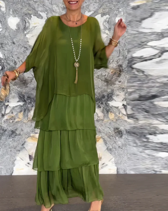 Women's Flowing Wedding Guest Maxi Dress — product view