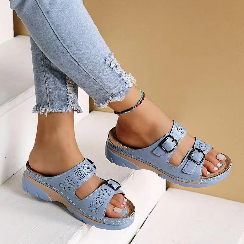 Women's Orthopedic Cushioned Adjustable Sandals — product view