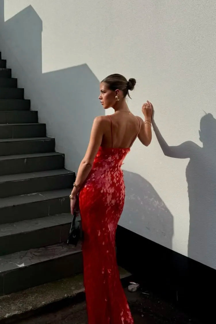 Women's Sequin Evening Maxi Dress — product view