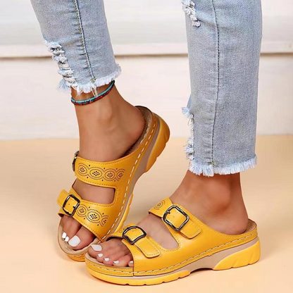 Women's Orthopedic Cushioned Adjustable Sandals — detail view