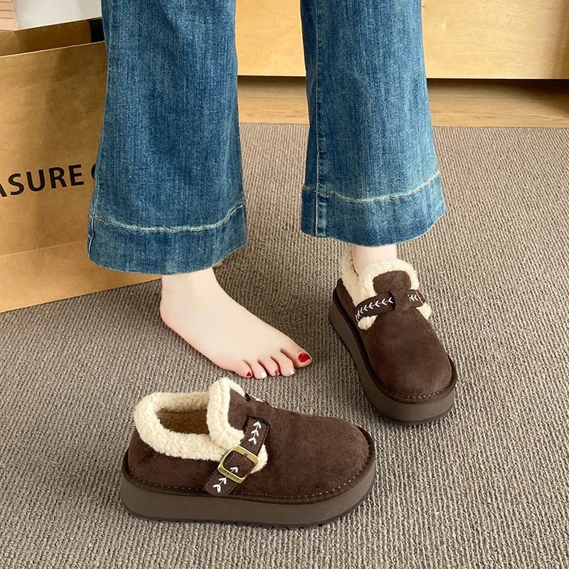 Women's Orthopedic Leather Shoes — side view