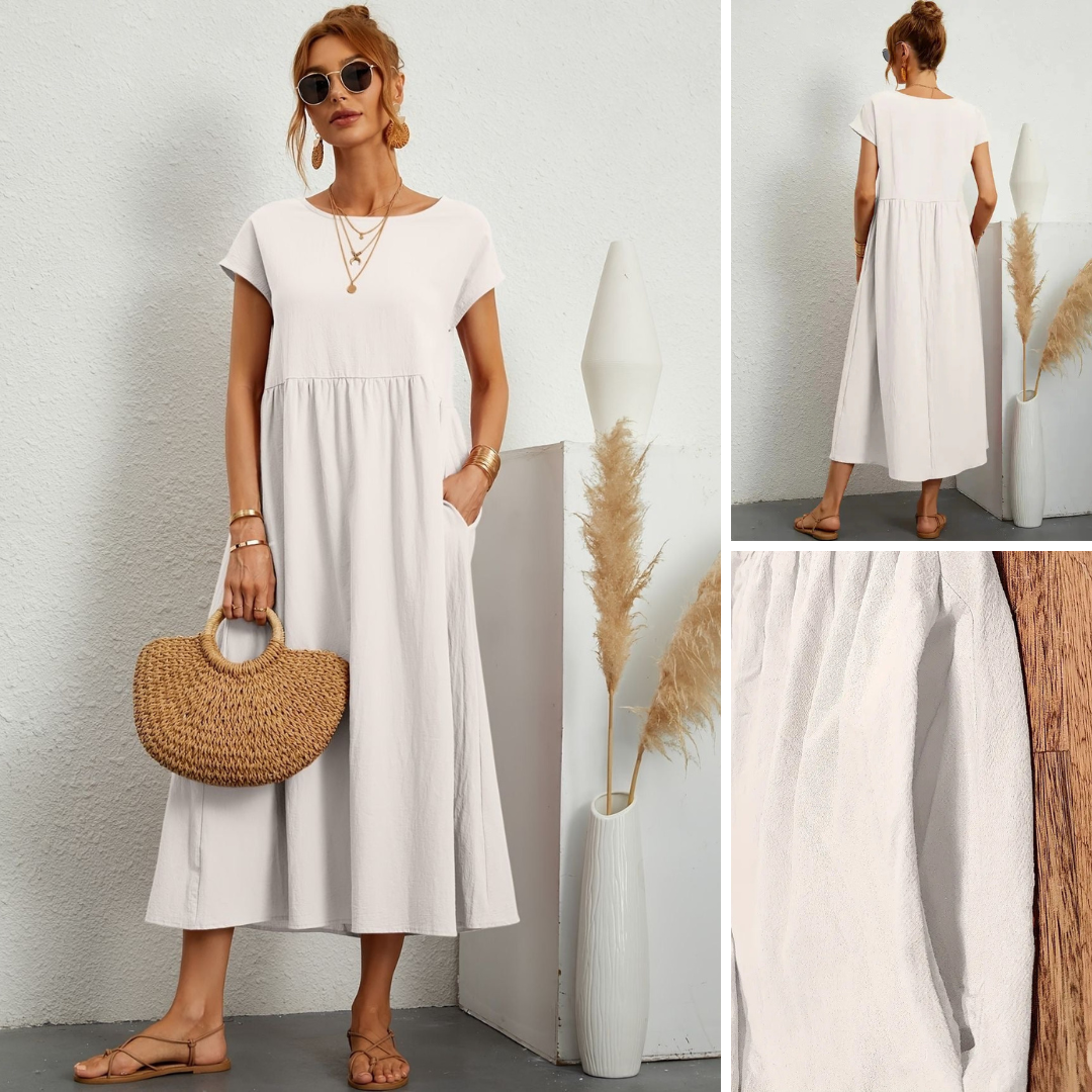 Women's Lightweight Summer Midi Dress — detail view