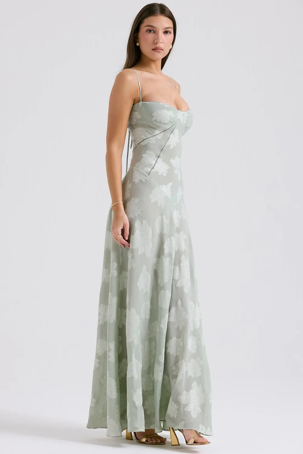 Women's Long Summer Evening Maxi Dress — front view