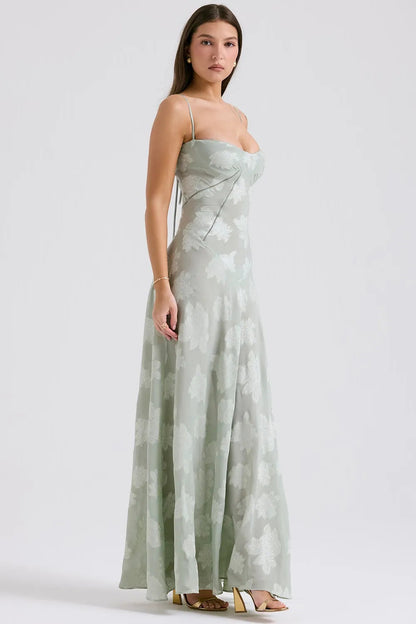 Women's Long Summer Evening Maxi Dress — front view