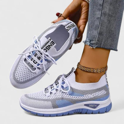 Women's Mesh Lace-Up Sneakers — close-up