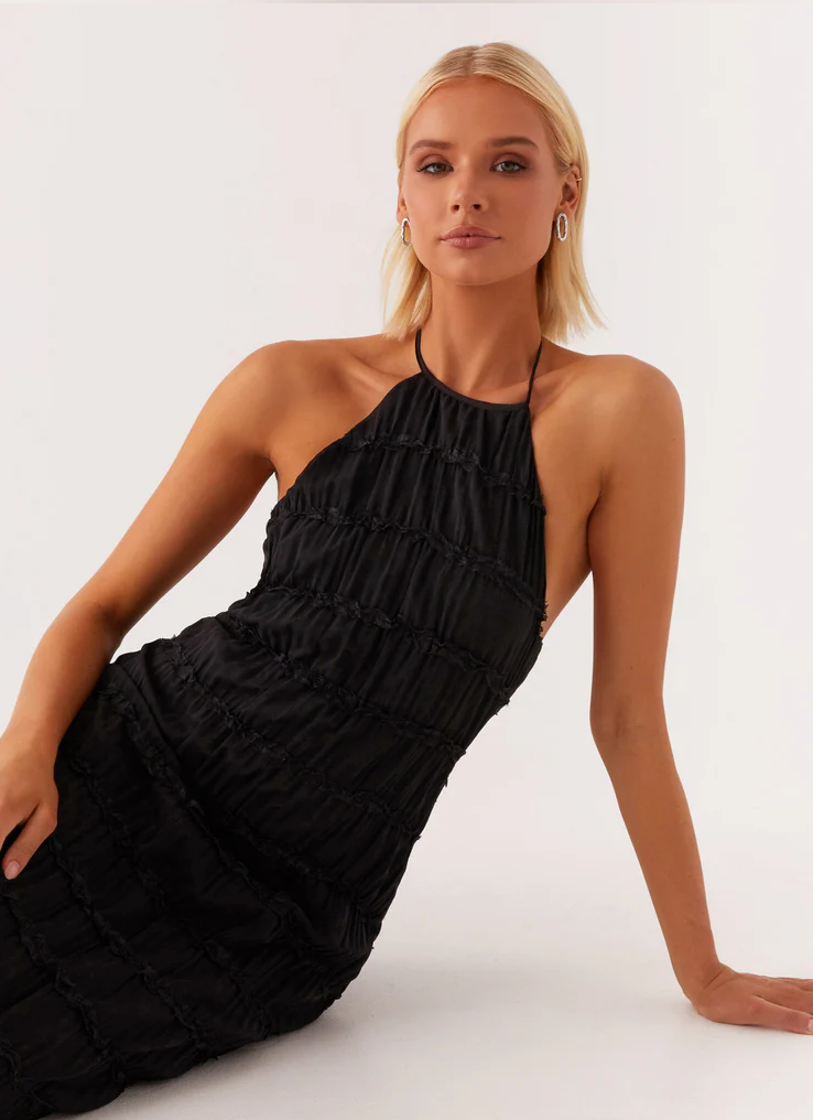 Women's Halter Evening Maxi Dress — product view