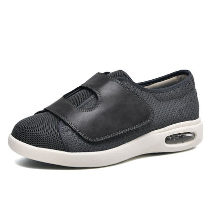 Women's Wide Fit Velcro Slip-On Walking Sneakers — product view