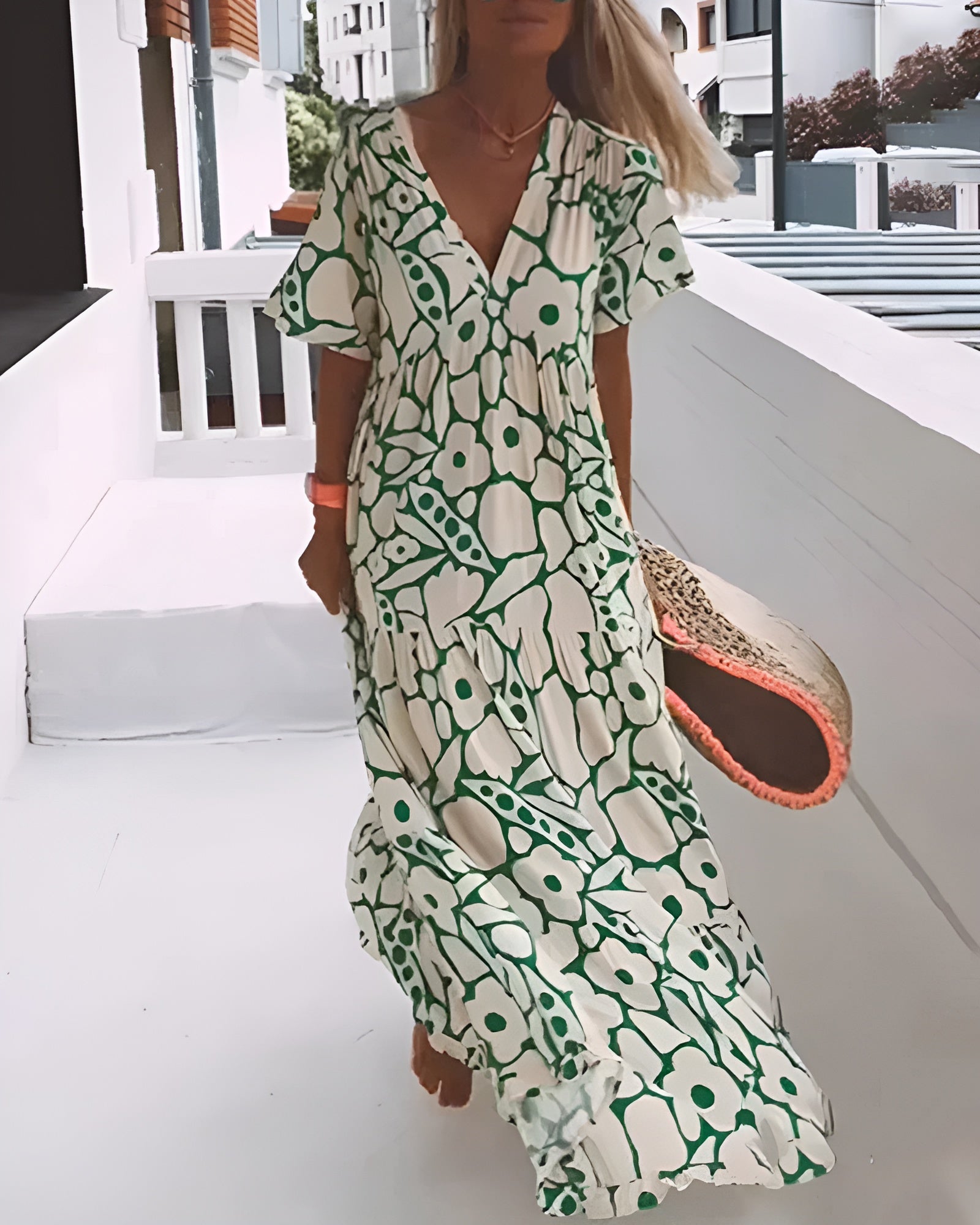 Women's Flowy A-Line Summer Maxi Dress — product view