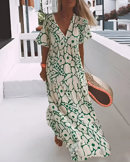 Women's Flowy A-Line Summer Maxi Dress — product view