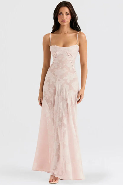 Women's Long Summer Evening Maxi Dress — detail view