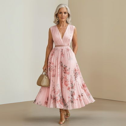 Women's Flowy Summer Maxi Dress — side view
