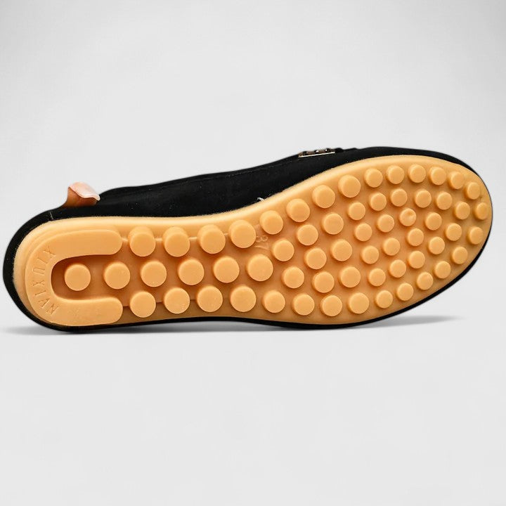 Women's Suede Slip-On Loafers — front view