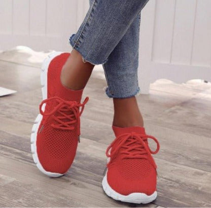 Women's Knit Sock-Fit Lightweight Sneakers — product view