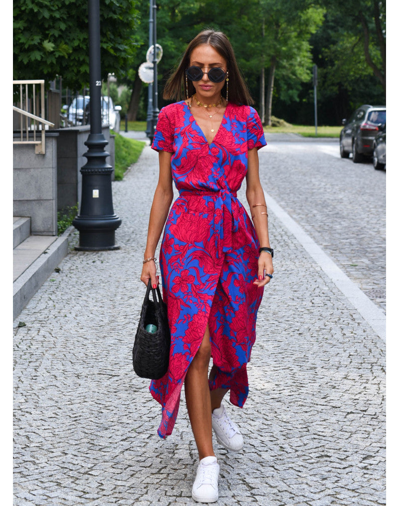 Women's Floral Print Everyday Maxi Dress — side view
