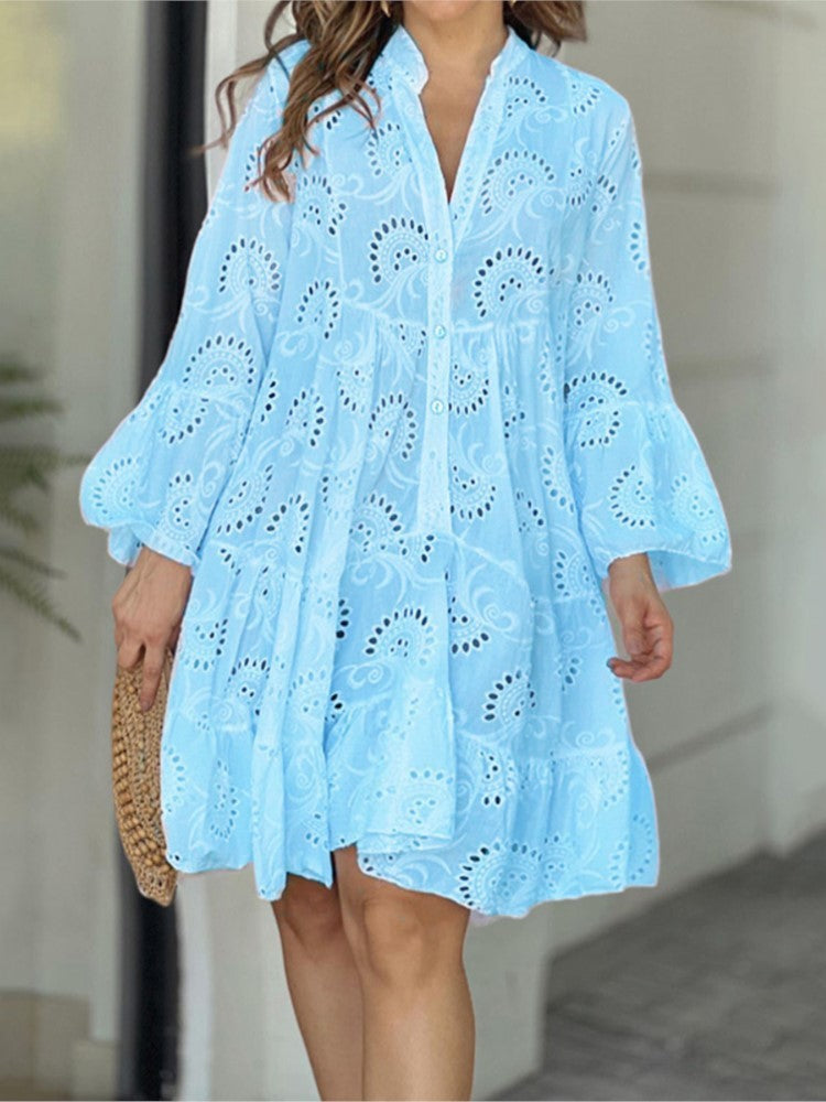 Women's Tiered Mini Dress — detail view