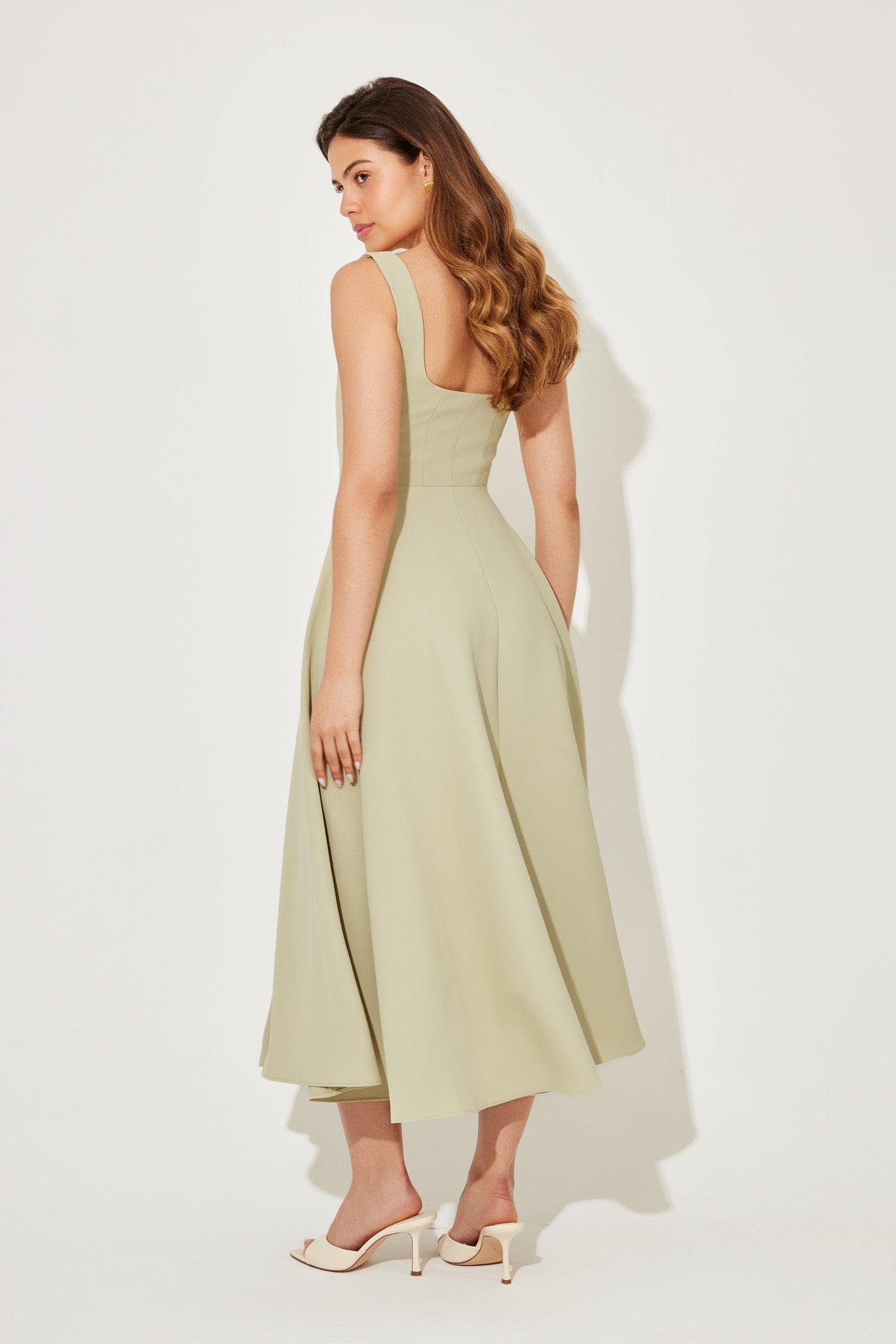 Women's Flowy Event Midi Dress — detail view