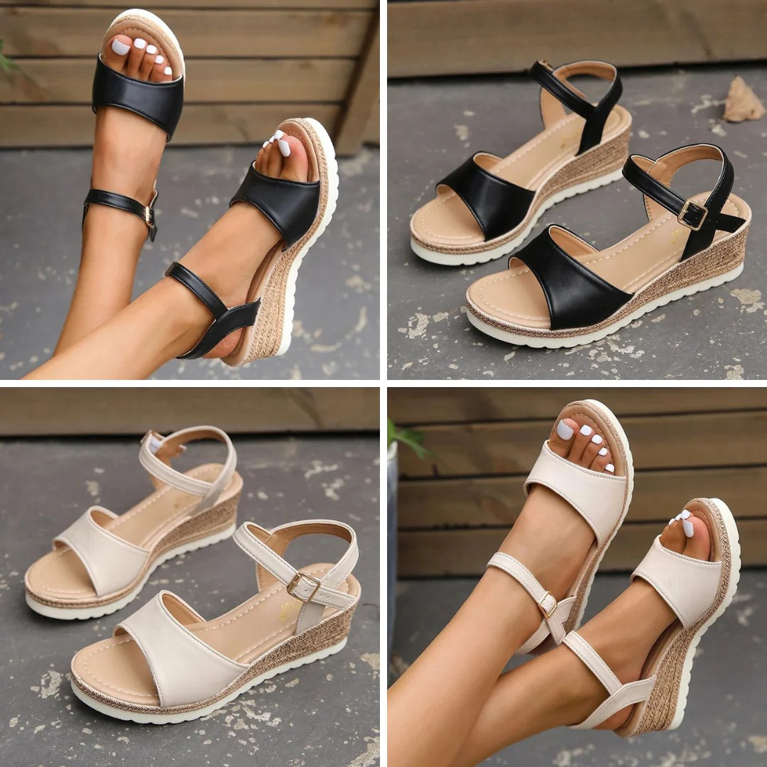 Ankle-Strap Wedge Sandals for Women