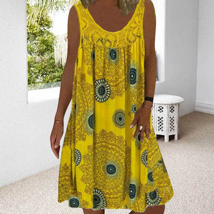 Women's Sleeveless Summer Midi Dress — product view