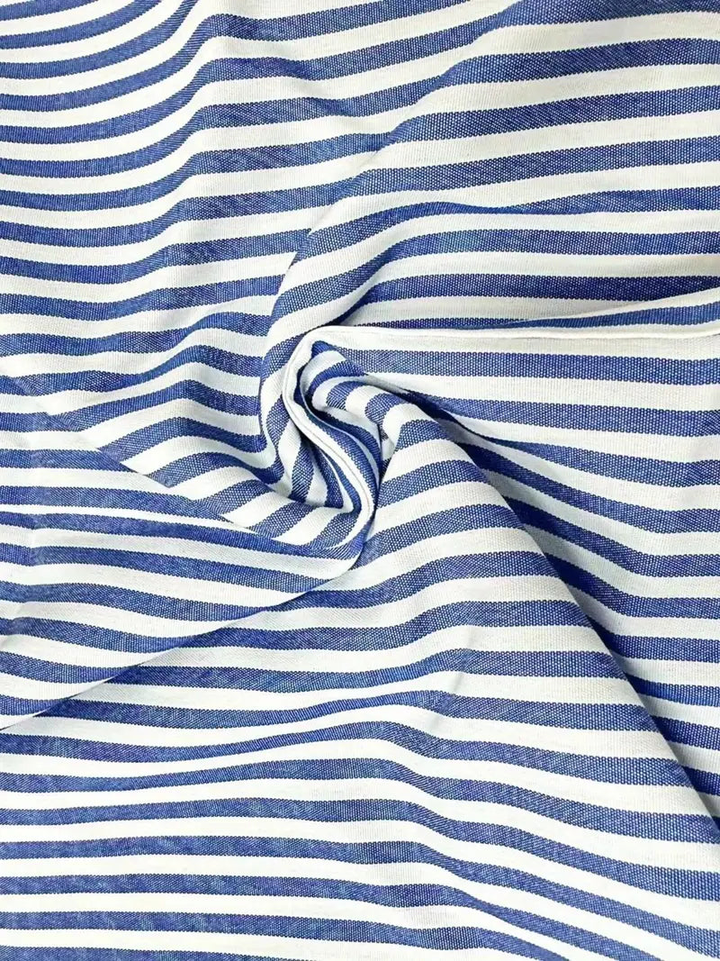 Women's Striped Summer Casual Midi Dress — product view