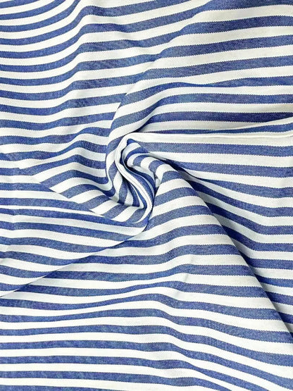 Women's Striped Summer Casual Midi Dress — product view