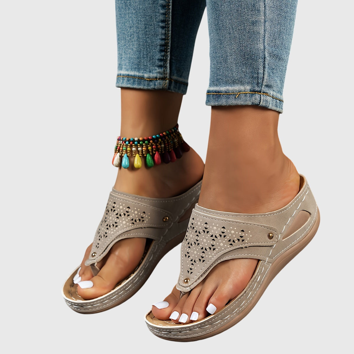 Women's Platform Ankle Strap Sandals — product view