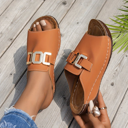 Women's Cushioned Strap Sandals — detail view