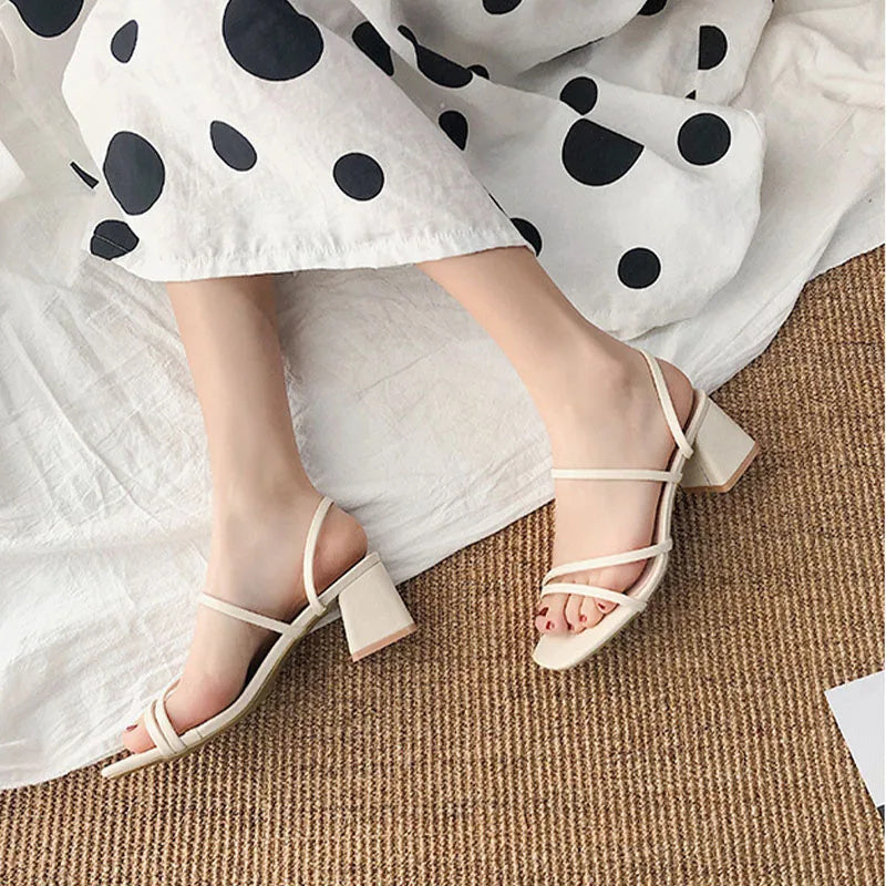 Women's Block Heel Sandals — detail view