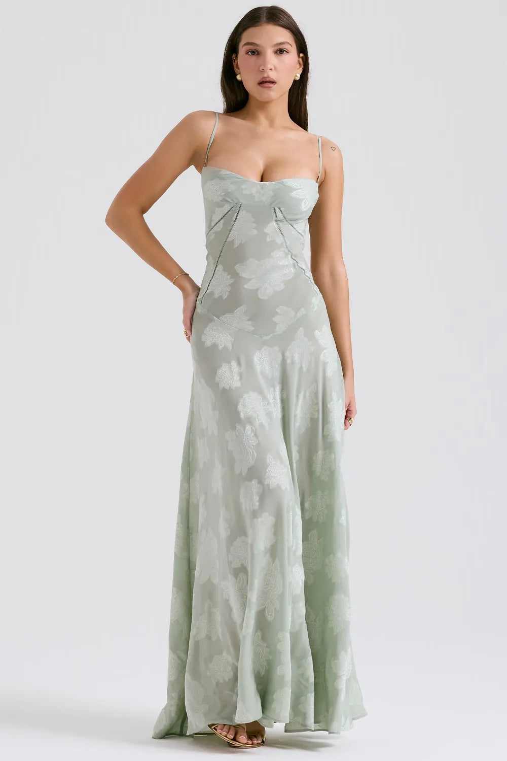 Women's Long Summer Evening Maxi Dress — detail view
