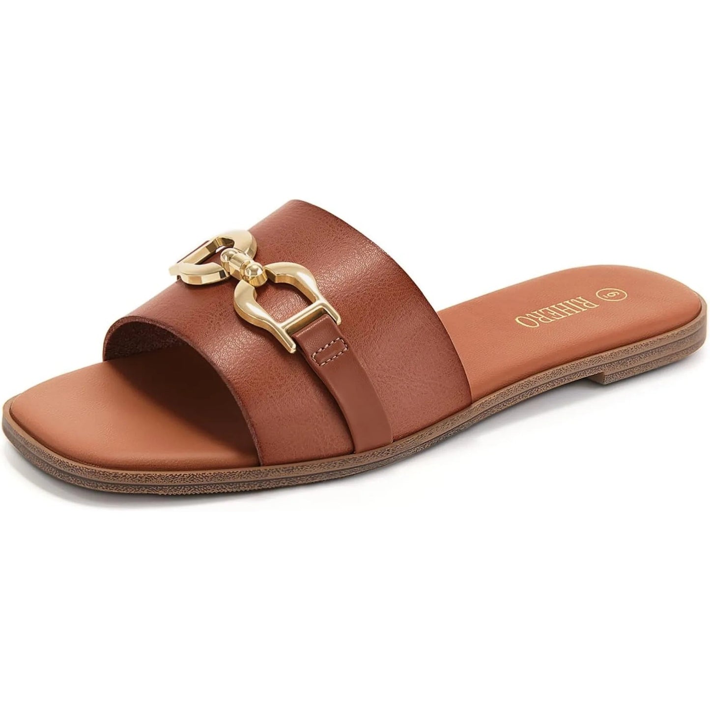 Women's Adjustable Buckle Flat Sandals — detail view
