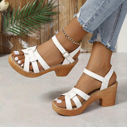 Women's Strappy Wedge Sandals — front view