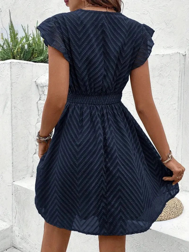 Women's Sweetheart Neckline Summer Midi Dress — front view