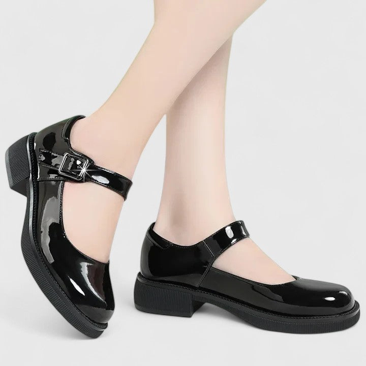 Women's Orthopedic Leather Shoes — side view