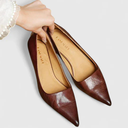 Women's Pointed-Toe Slingback Kitten Heels — product view